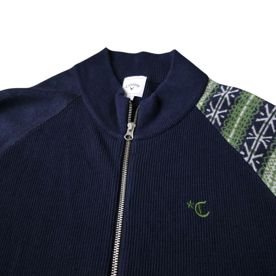 キャロウェイ ドライバーズニット ノルディック柄 Lサイズ 春 ゴルフ 極美品