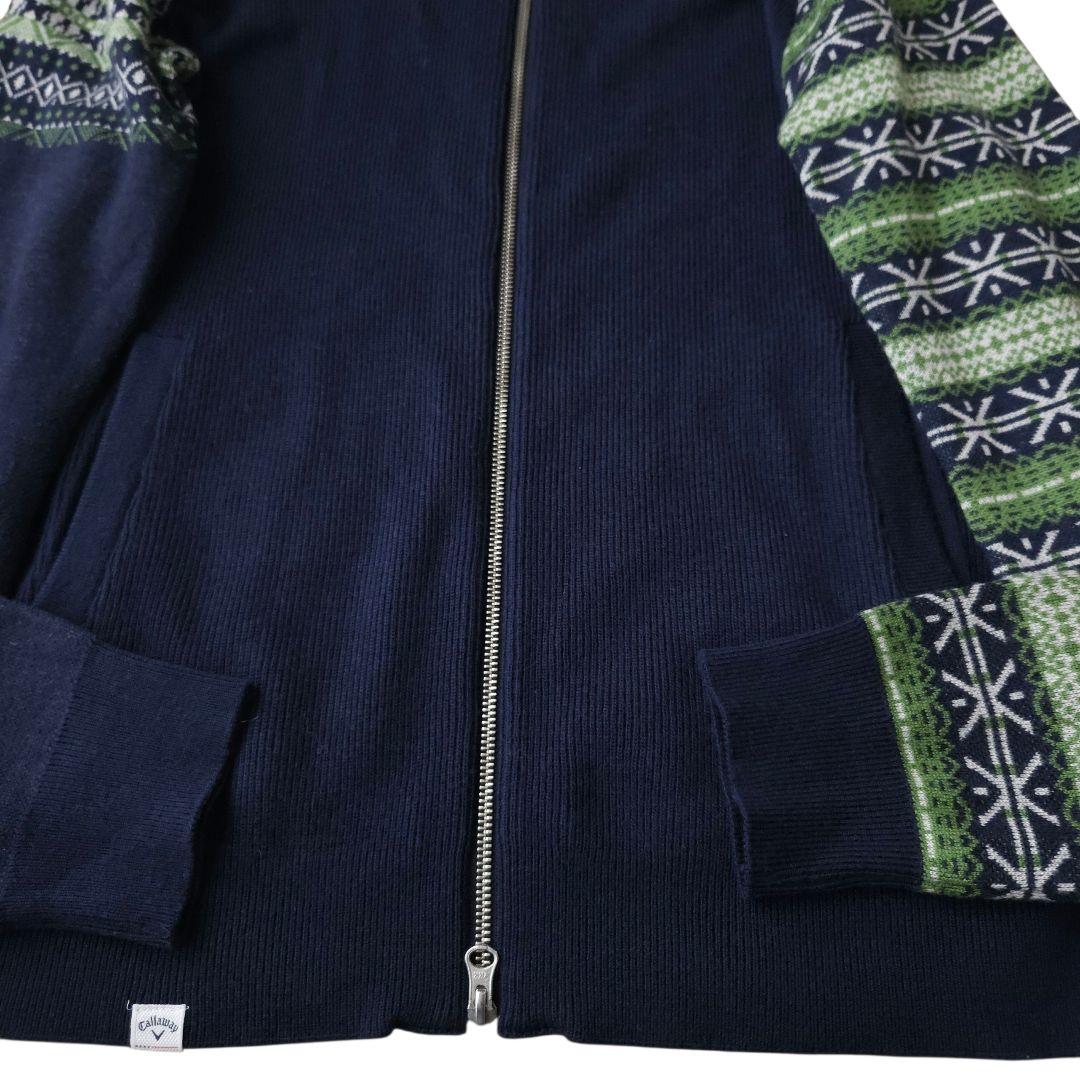 キャロウェイ ドライバーズニット ノルディック柄 Lサイズ 春 ゴルフ 極美品