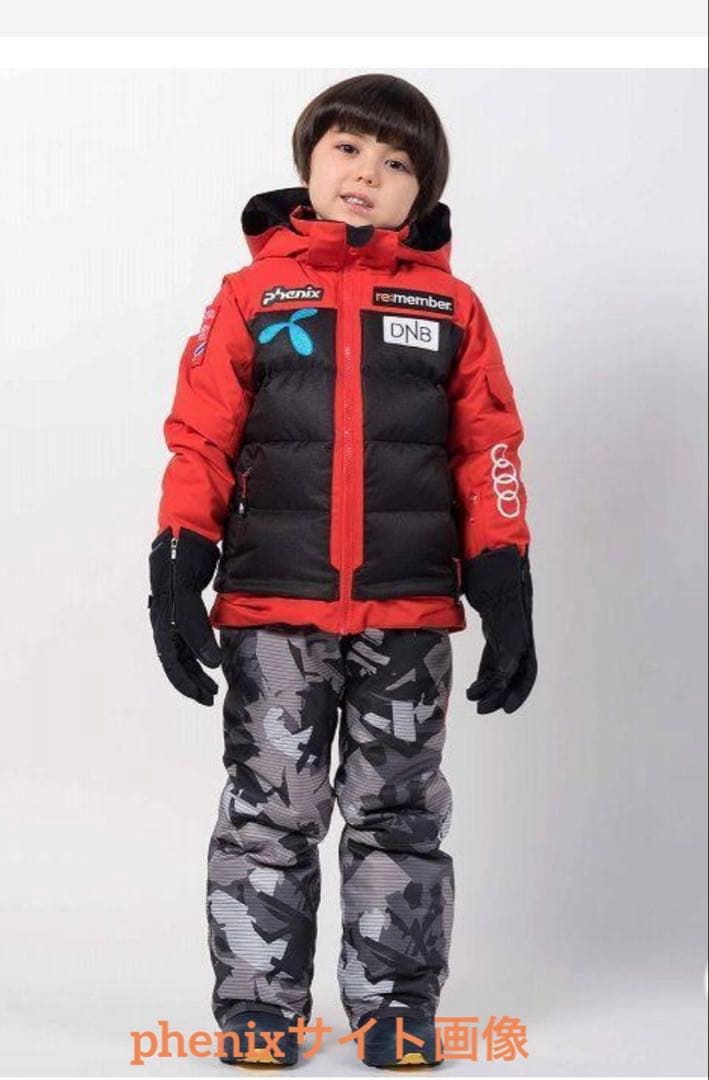 美品 phenix スキーウェア　上下セット　150 サイズ調整可能