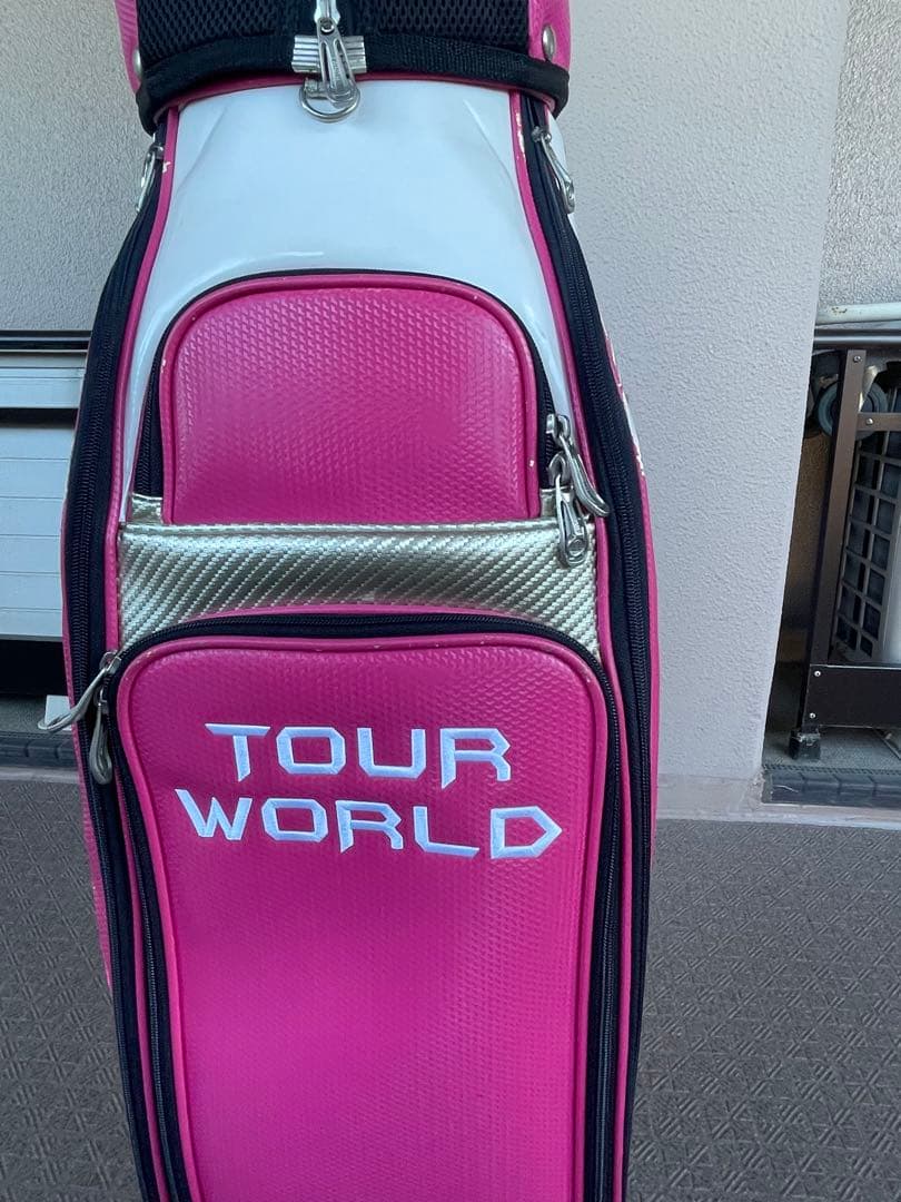 HONMA TEAM TOUR WORLD キャディバッグ ピンク.白