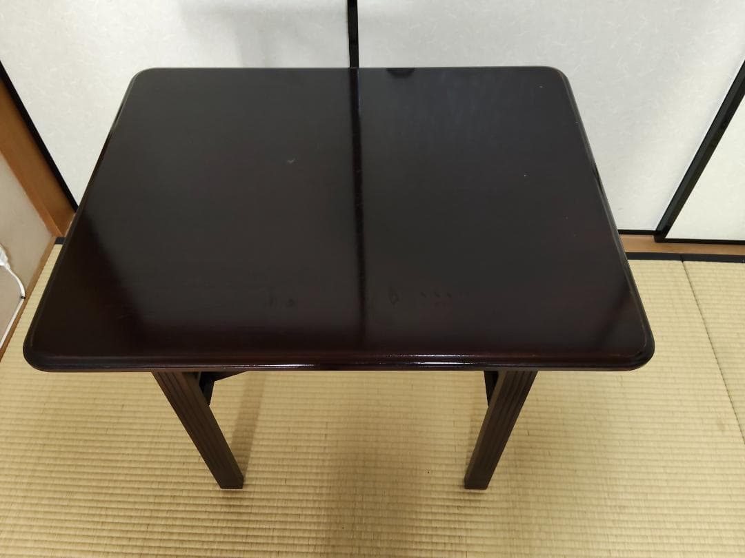 旧日本楽器（ヤマハ）製　昭和初期アンティーク　折り畳み机、椅子セット