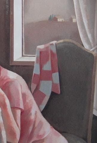 前田利昌、【夢みる女】、希少な額装用画集より、新品額装付、状態良好