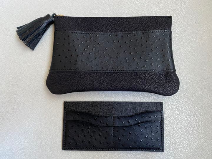 ＊現品サービス価格＊本革　カードケース　オーストリッチ