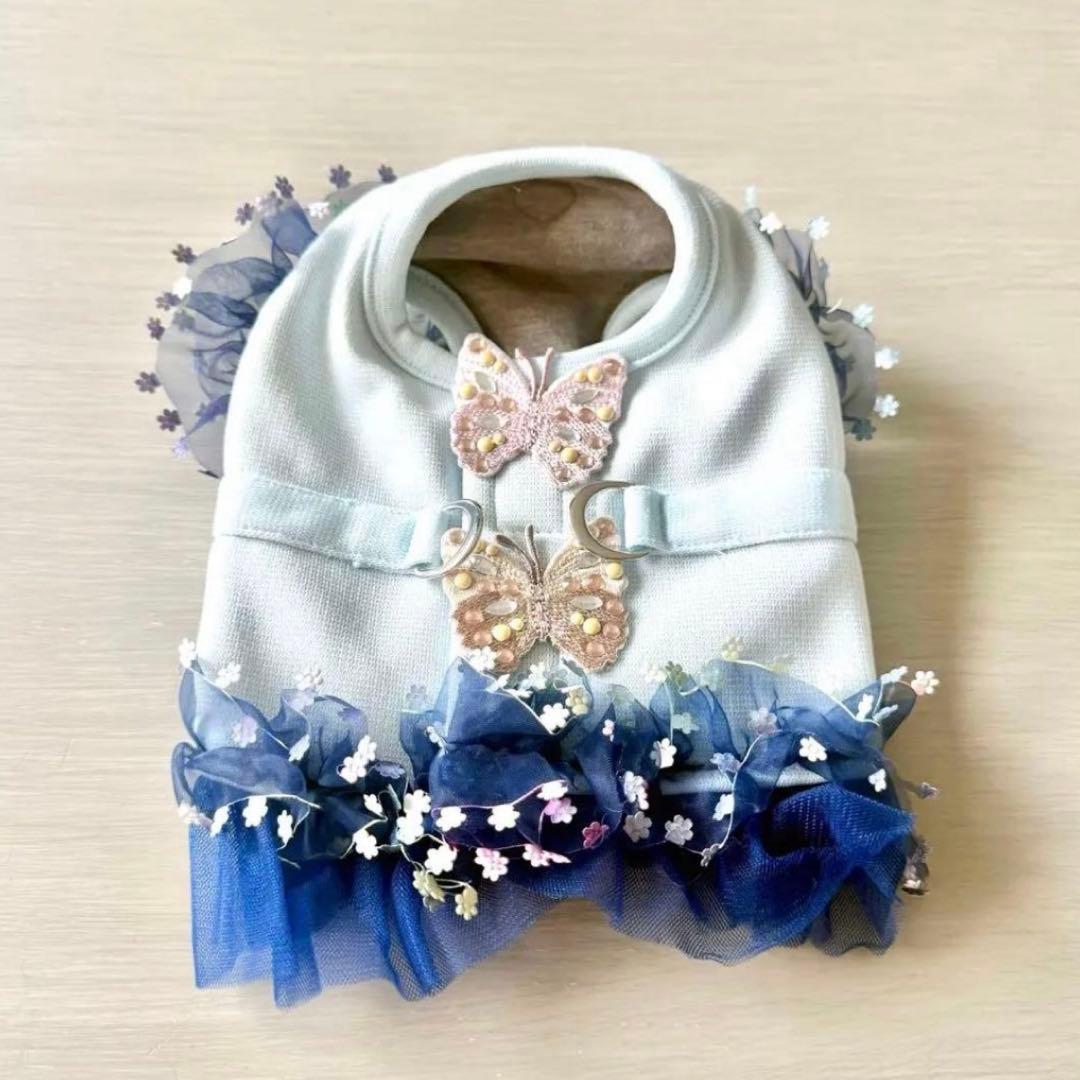 パピリーヒルズ リュバンドール ハーネス SS ブルー とピンク 2点