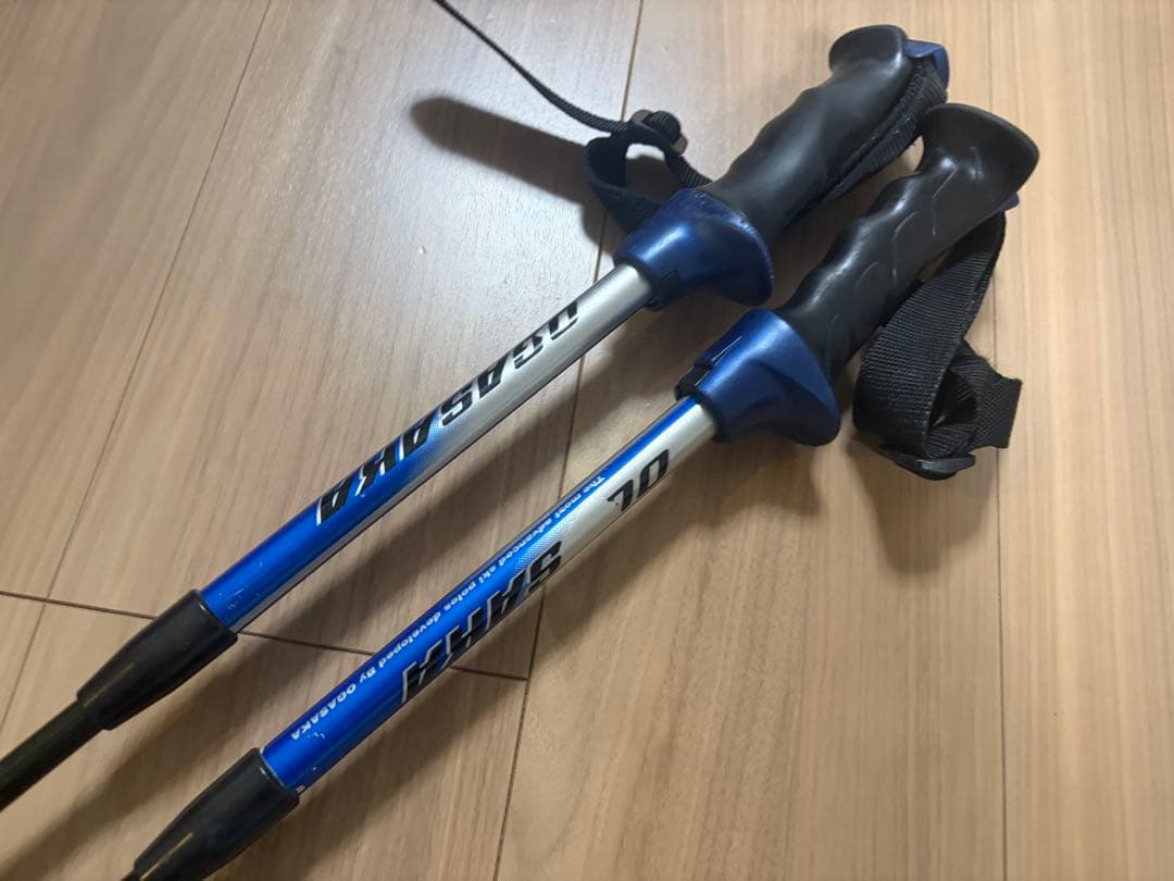 ★お洒落★オガサカ　スキーポール ストック 収縮ポール　調整可能　デモ　技術
