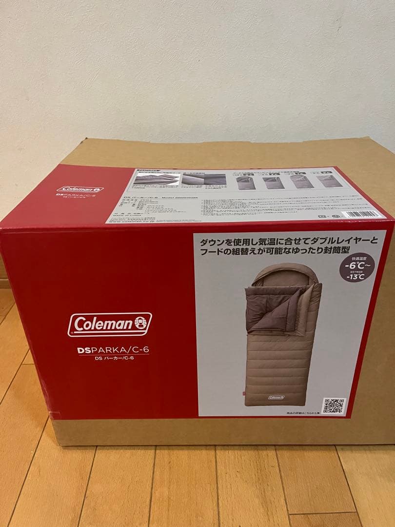 コールマンColeman DS PARKA / C-6 スリーピングバッグ封筒型