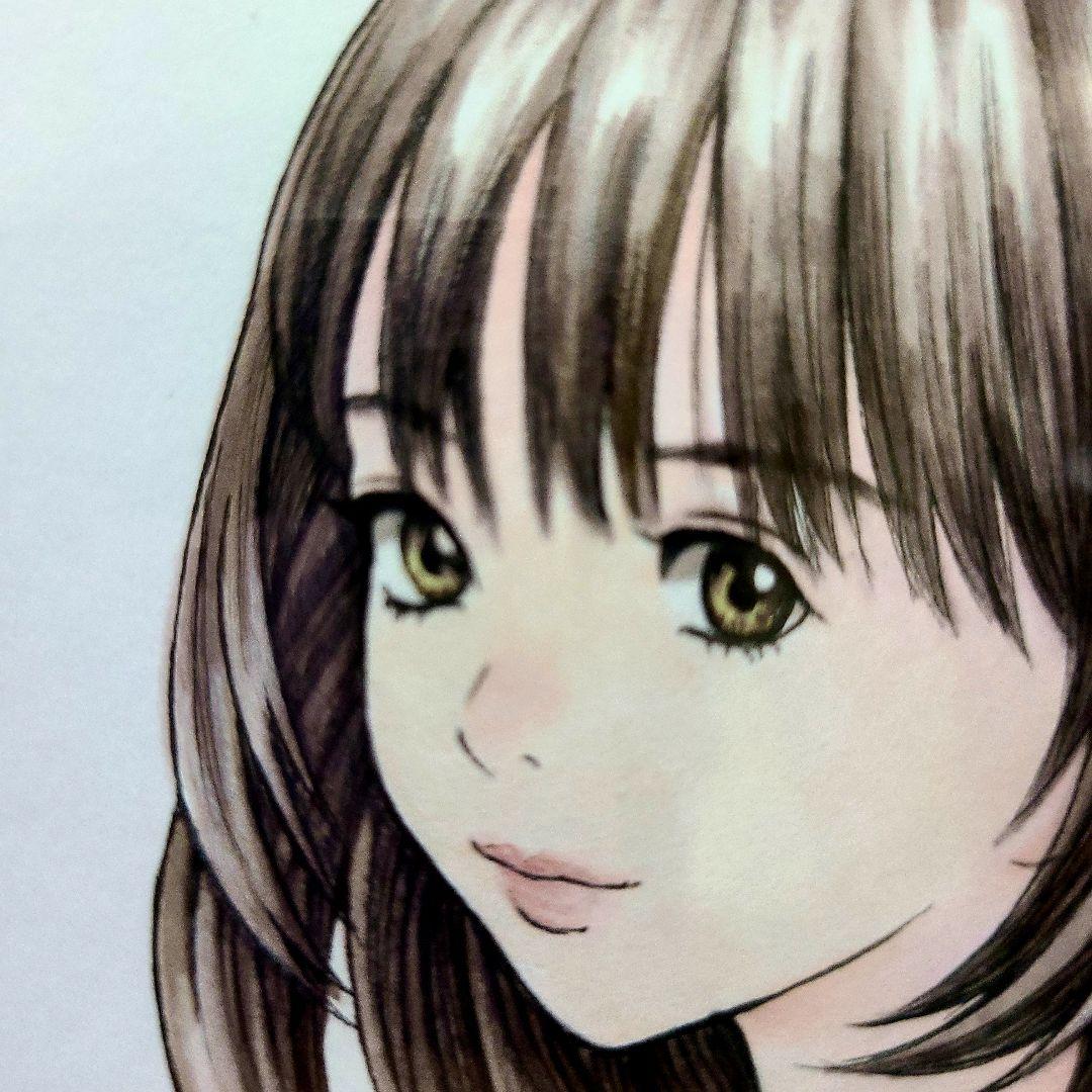 I\"sアイズ 葦月伊織 カラーイラスト 直筆サイン色紙