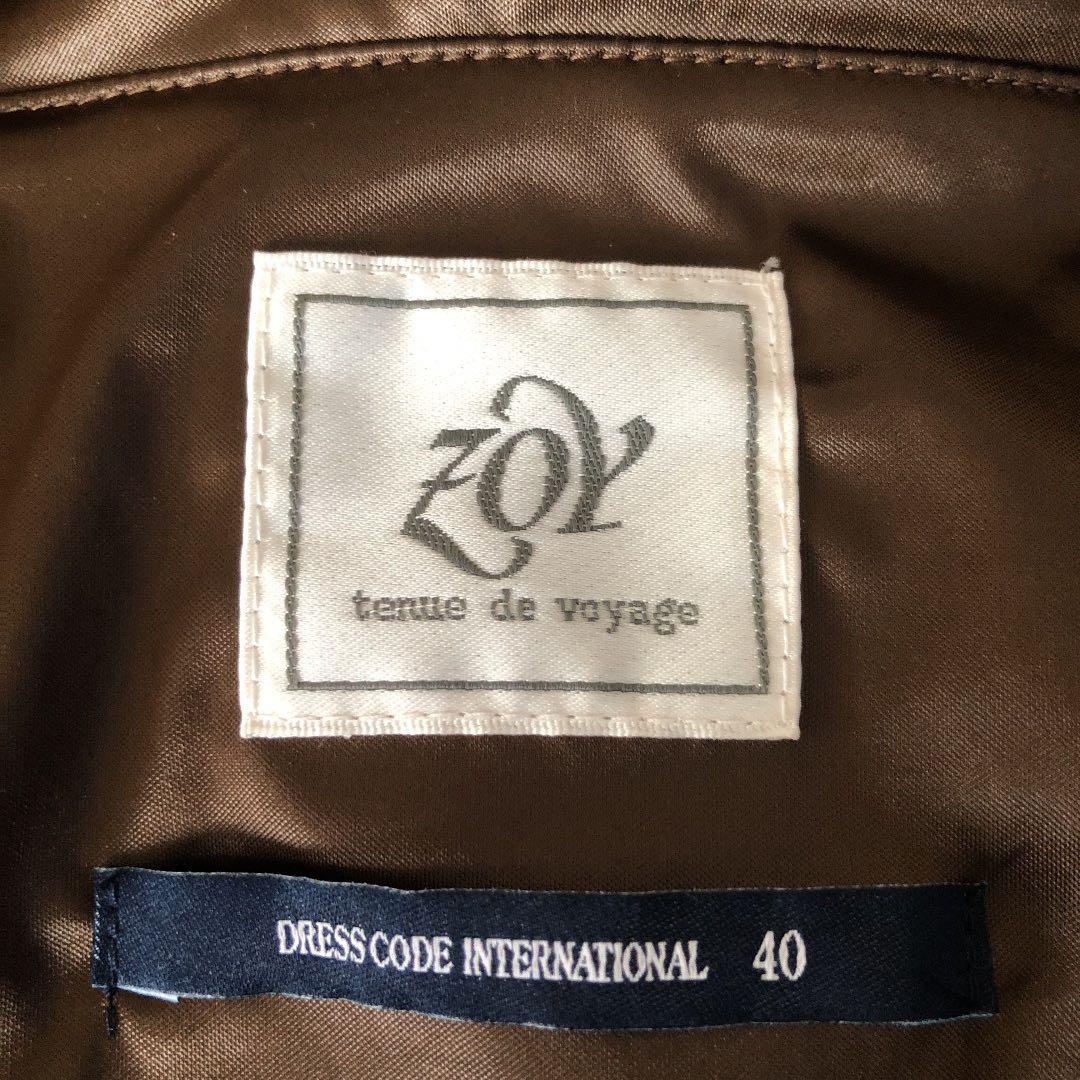 【美品】ゾーイ ZOY レディース 長袖フルジップ ブルゾン サイズ40