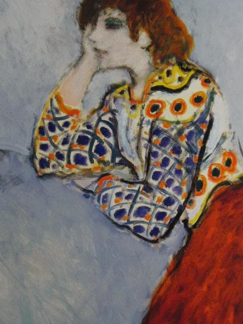 カシニョール（Cassigneul）、横顔、希少な画集より、新品高級額・額装付