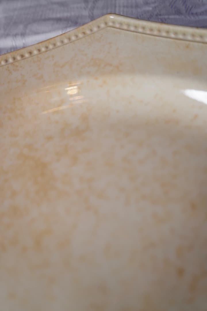 フランス アンティーク クレイユモントロー オクトゴナルプレート 陶器 平皿③