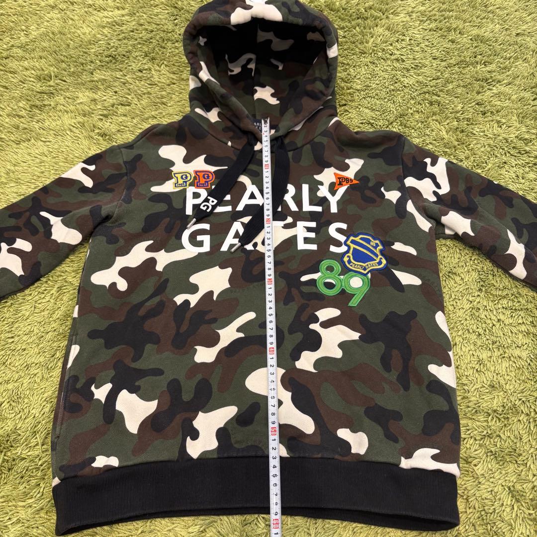 パーリーゲイツ PEARLYGATES パーカー 迷彩 カモフラ ワッペン 1
