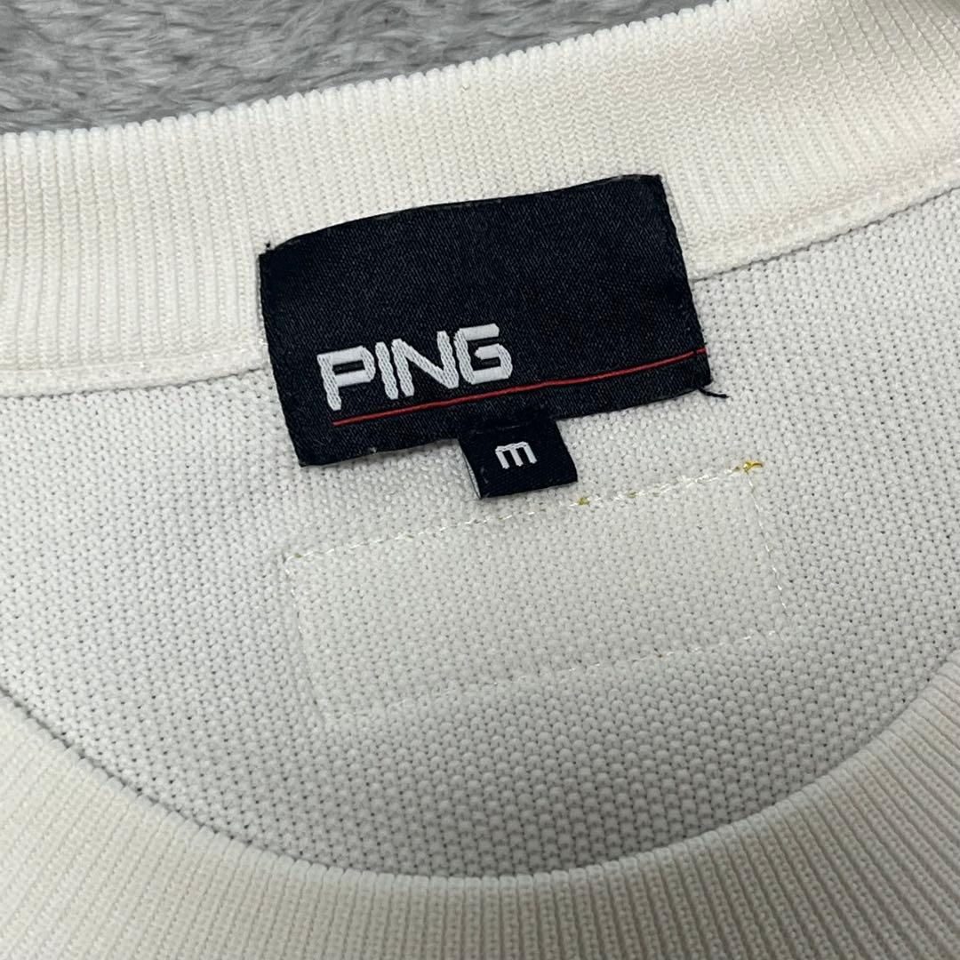 PING/ゴルフウェア/メンズ/GOLDLINE/ホワイト/M size