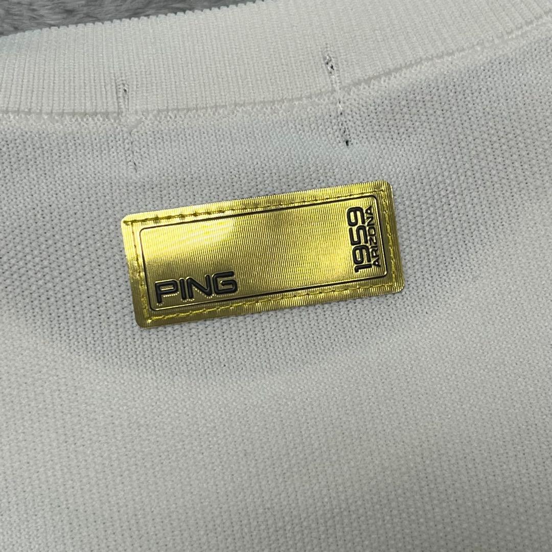 PING/ゴルフウェア/メンズ/GOLDLINE/ホワイト/M size