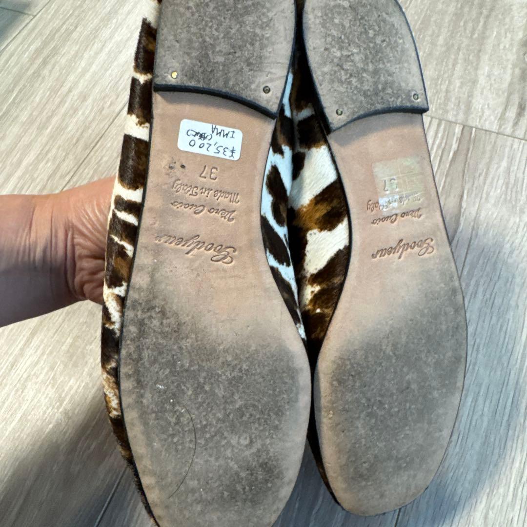 SPELTA 豹柄　フラットシューズ　37