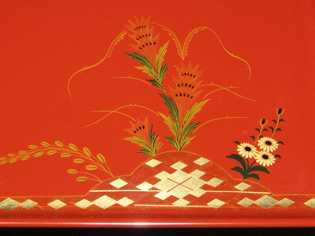 【山口県特産　大内塗　屠蘇器揃】お正月用品　美品