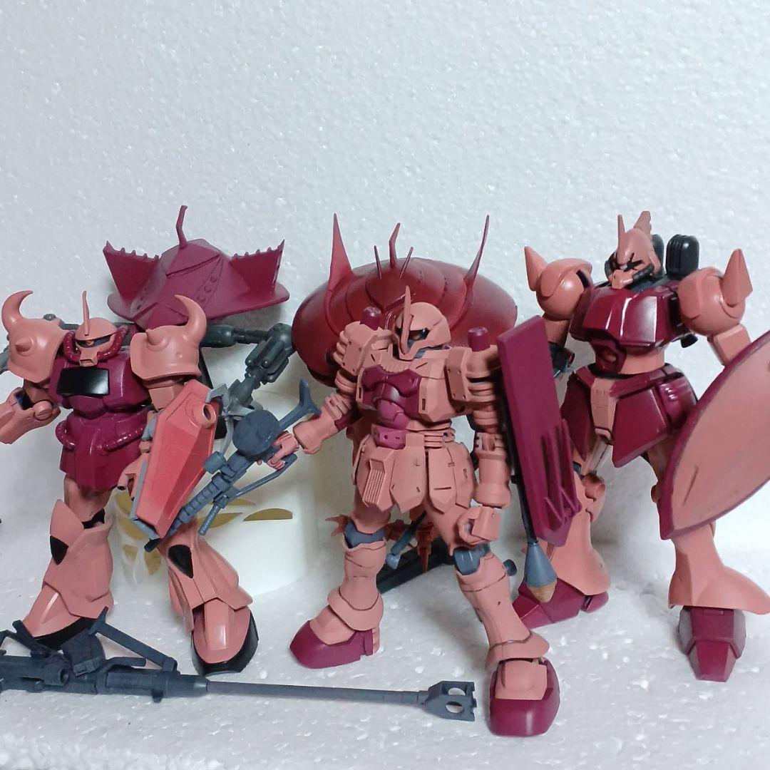 ジークアクス最終回に登場したHG1/144シャア専用6体再現セット