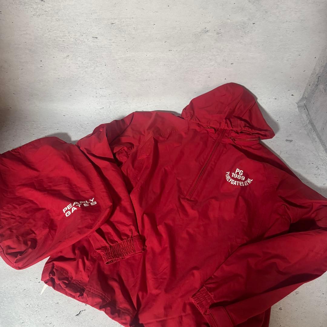 美品 Lサイズ PEARLY GATES ゴルフウェア レッド パーリーゲイツ