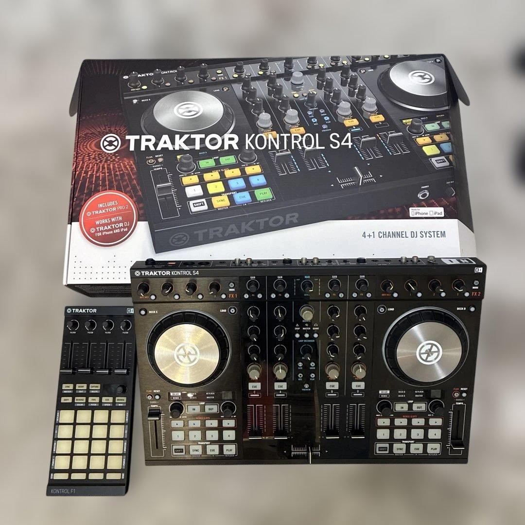 美品TRAKTOR KONTROL S4 MK2 DJコントローラー　F1 付き