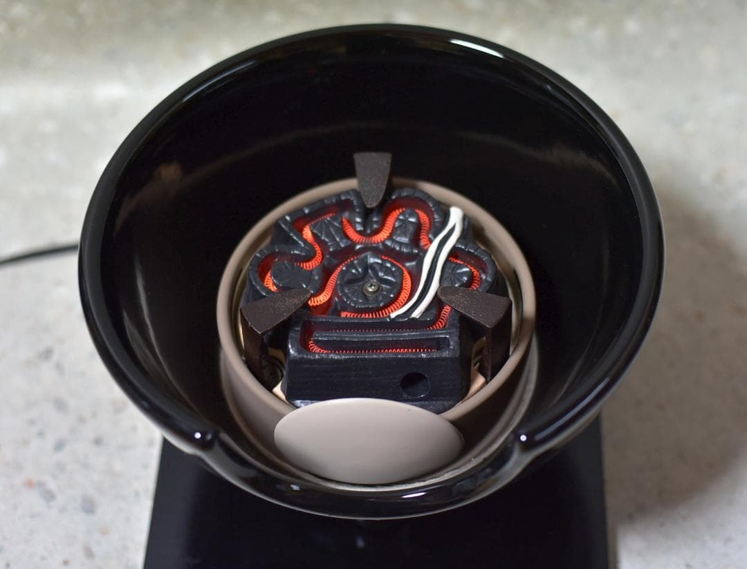 野々田風炉型電熱器【極上品】　ヒータ　囲炉裏お茶道具