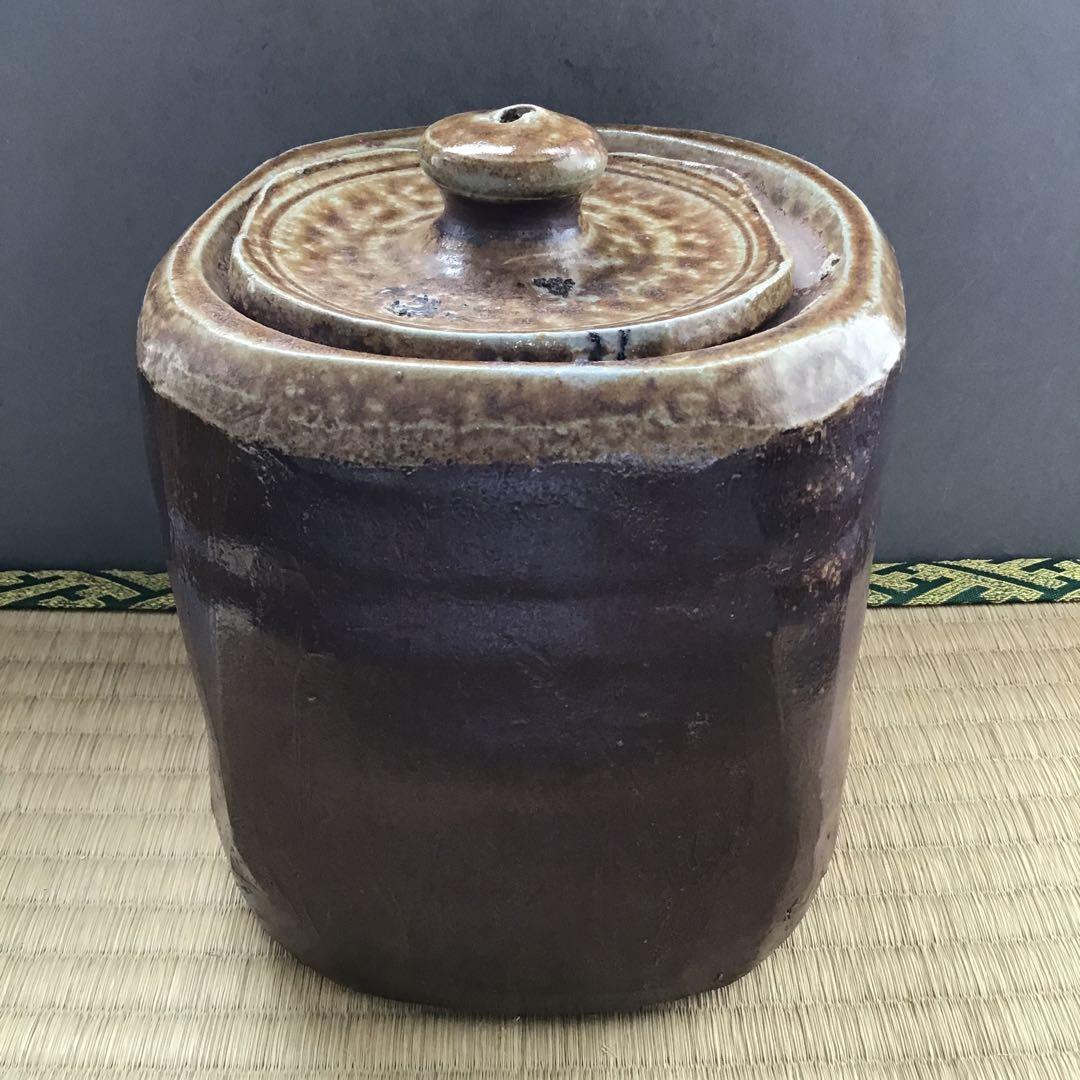 茶道具　水指　備前焼水指　大平孝昭作　栞　共箱　S39MS