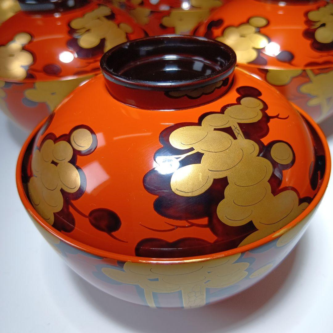 最終値下げ時代物　輪島塗　吸物椀10客　共箱