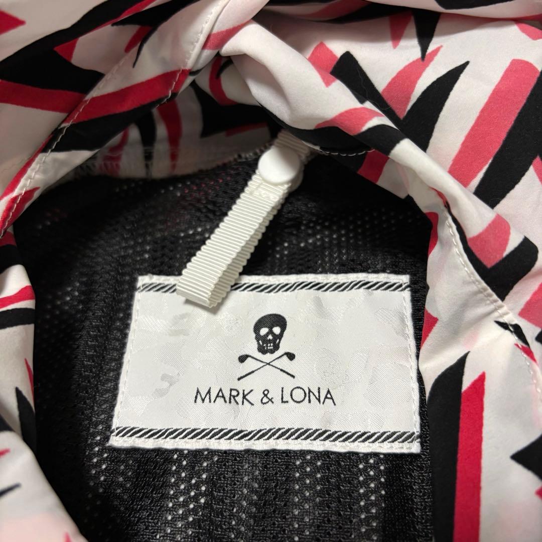 新作 マークアンドロナ セットアップ レインウェア 総柄 防水 ジップ