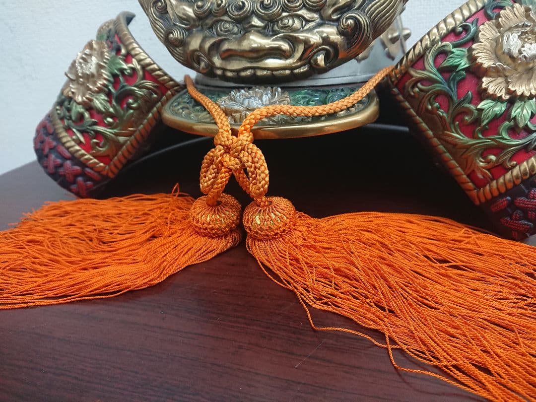 H1 牡丹獅子星兜 兜飾 観音様 Japanese Helmet Kabuto