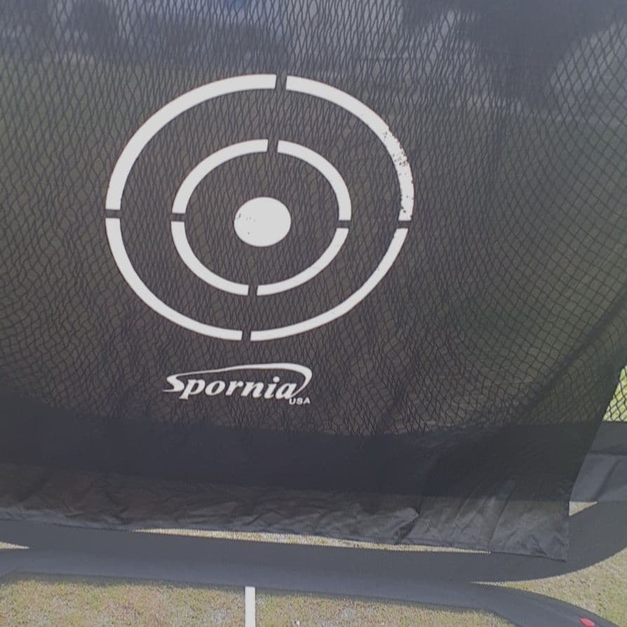 Spornia バッティングネット 黒 収納バッグ付き　野球　ゴルフ　スポーツ