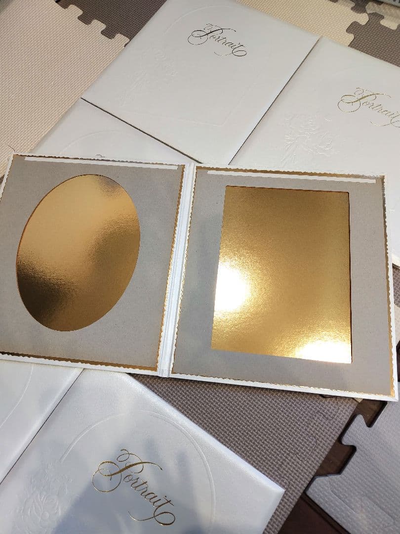 高級写真台紙　6冊セット　記念　アルバム　新品　白　2面