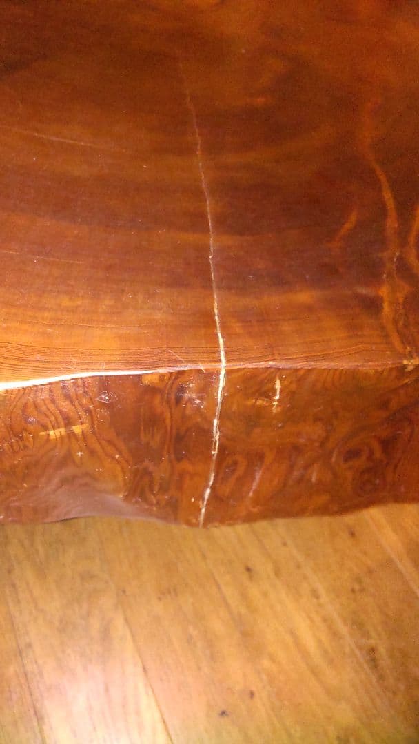 屋久杉・天然木・１枚板・輪切りの座卓（中古）