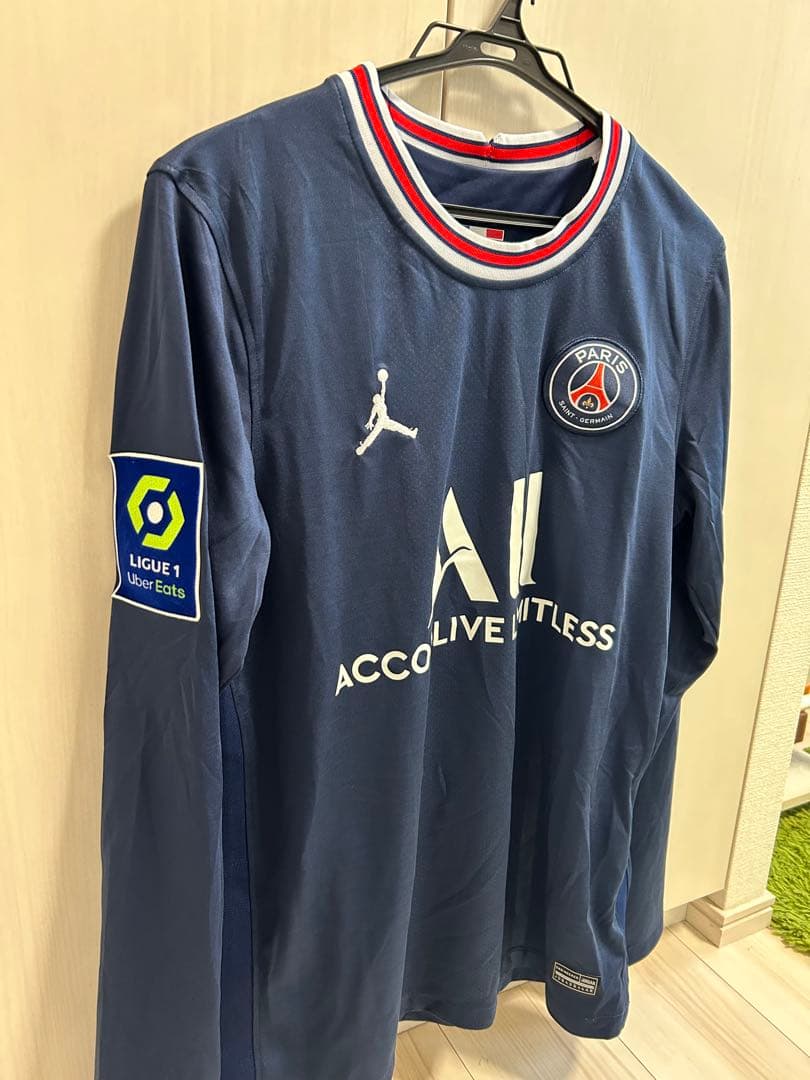 【新品未使用】パリ・サンジェルマン21/22長袖ユニフォーム　セルヒオ・ラモス