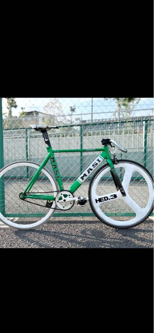 MASI ピストバイク HED.3 ホイール グリーン