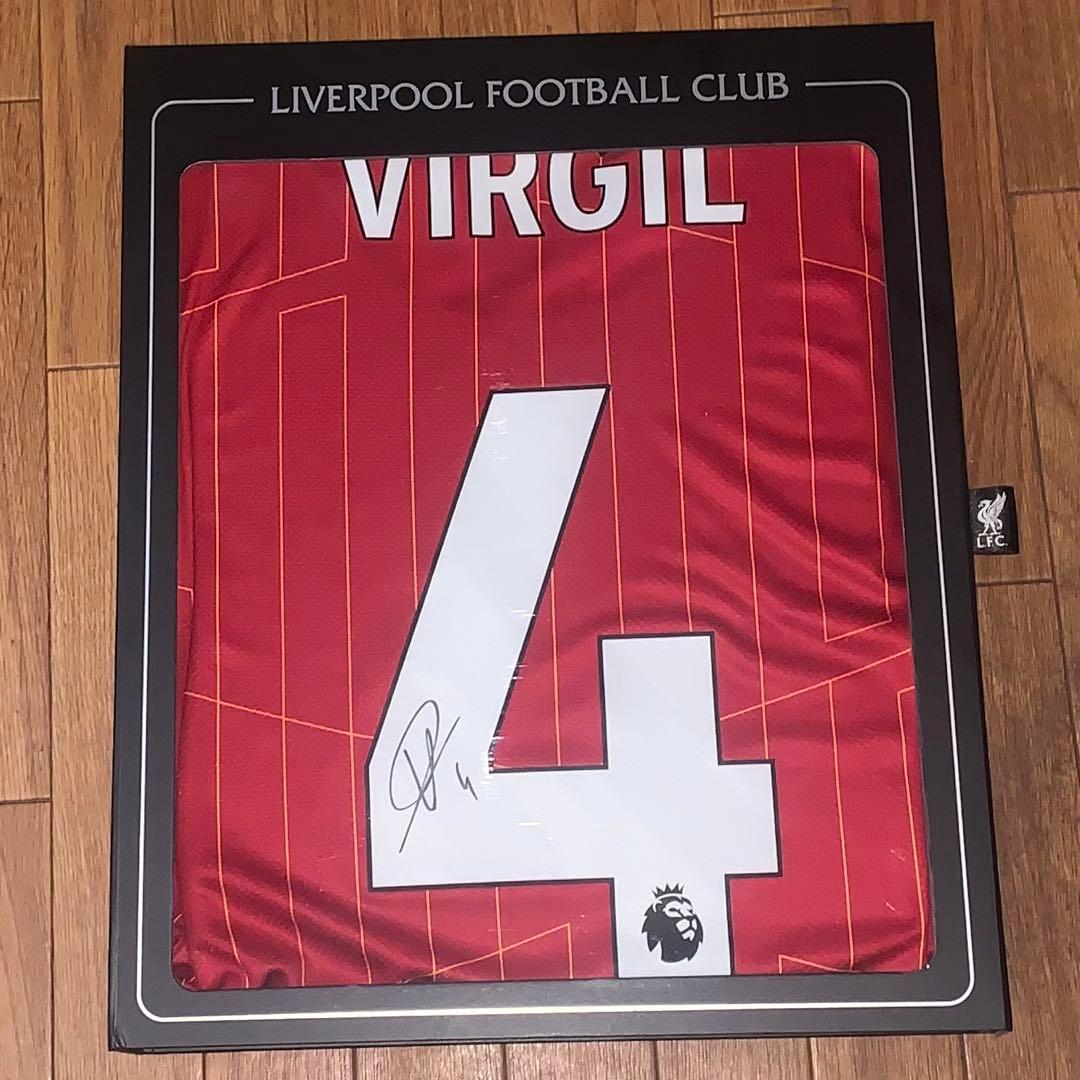 リバプール 24/25 ユニフォーム ファン・ダイク 直筆サイン入り