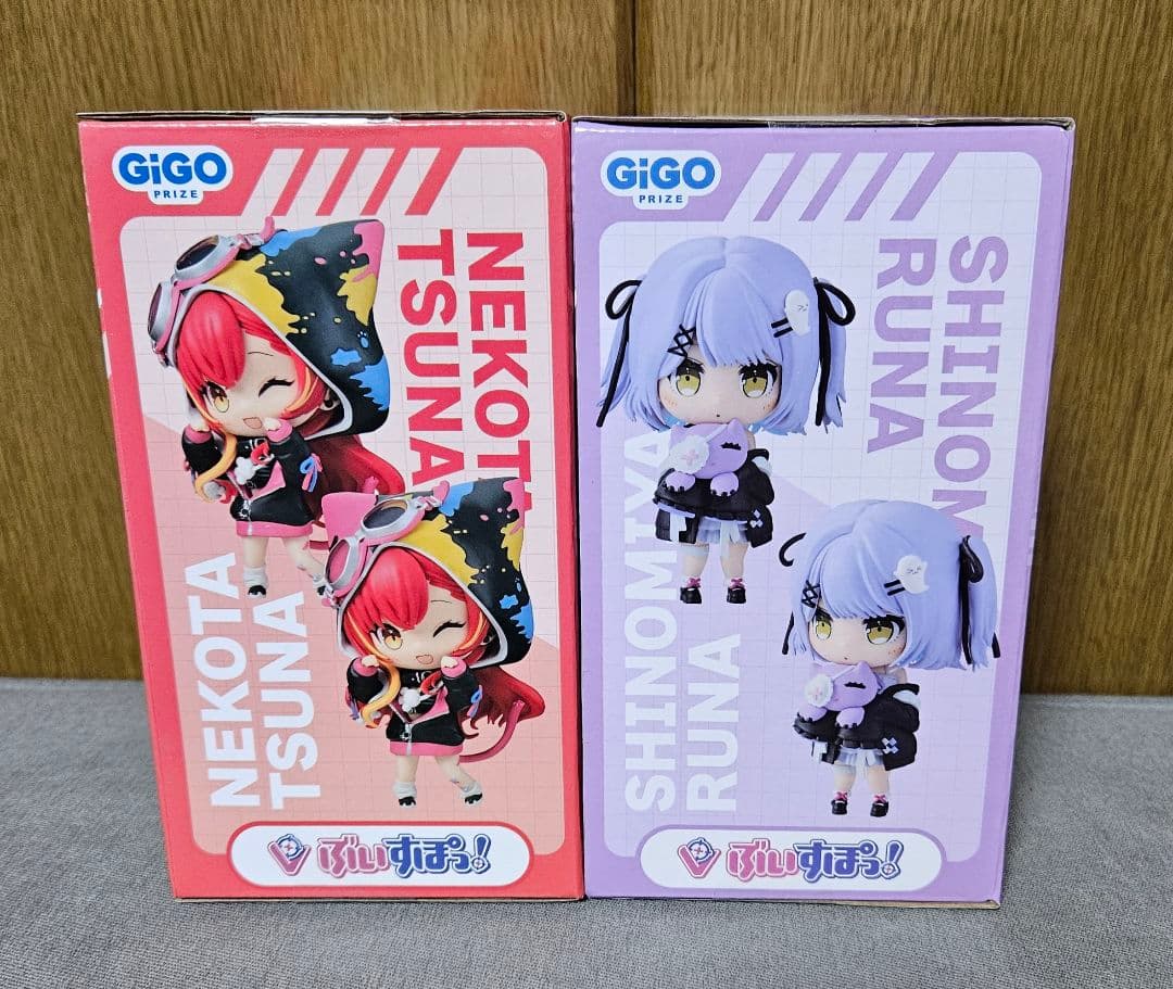 未開封　ぶいすぽっ！　デフォルメフィギュア　猫汰つな　紫宮るな　GiGo限定
