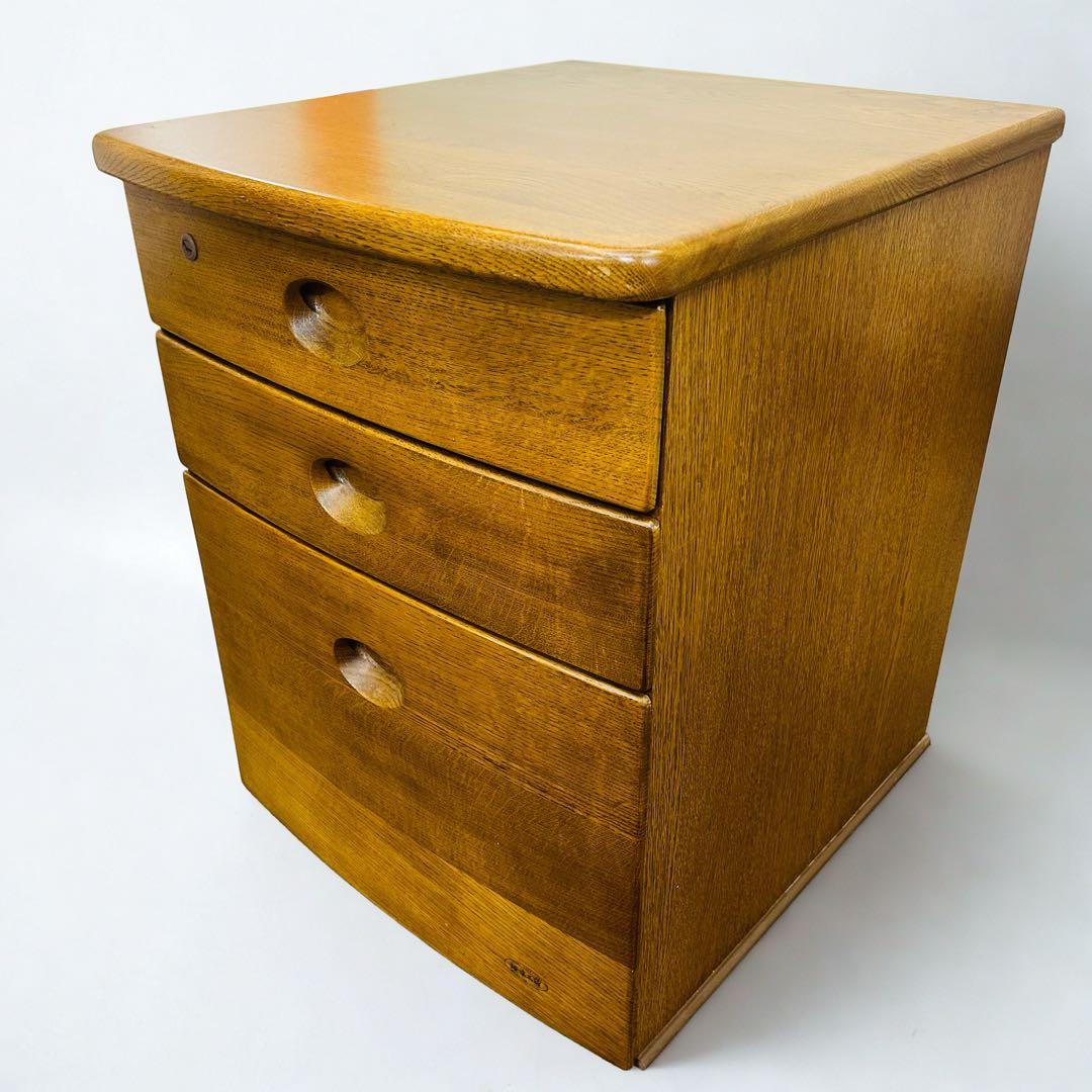 【状態良好】浜本工芸 脇机 サイドワゴン 学習机 たのめる便