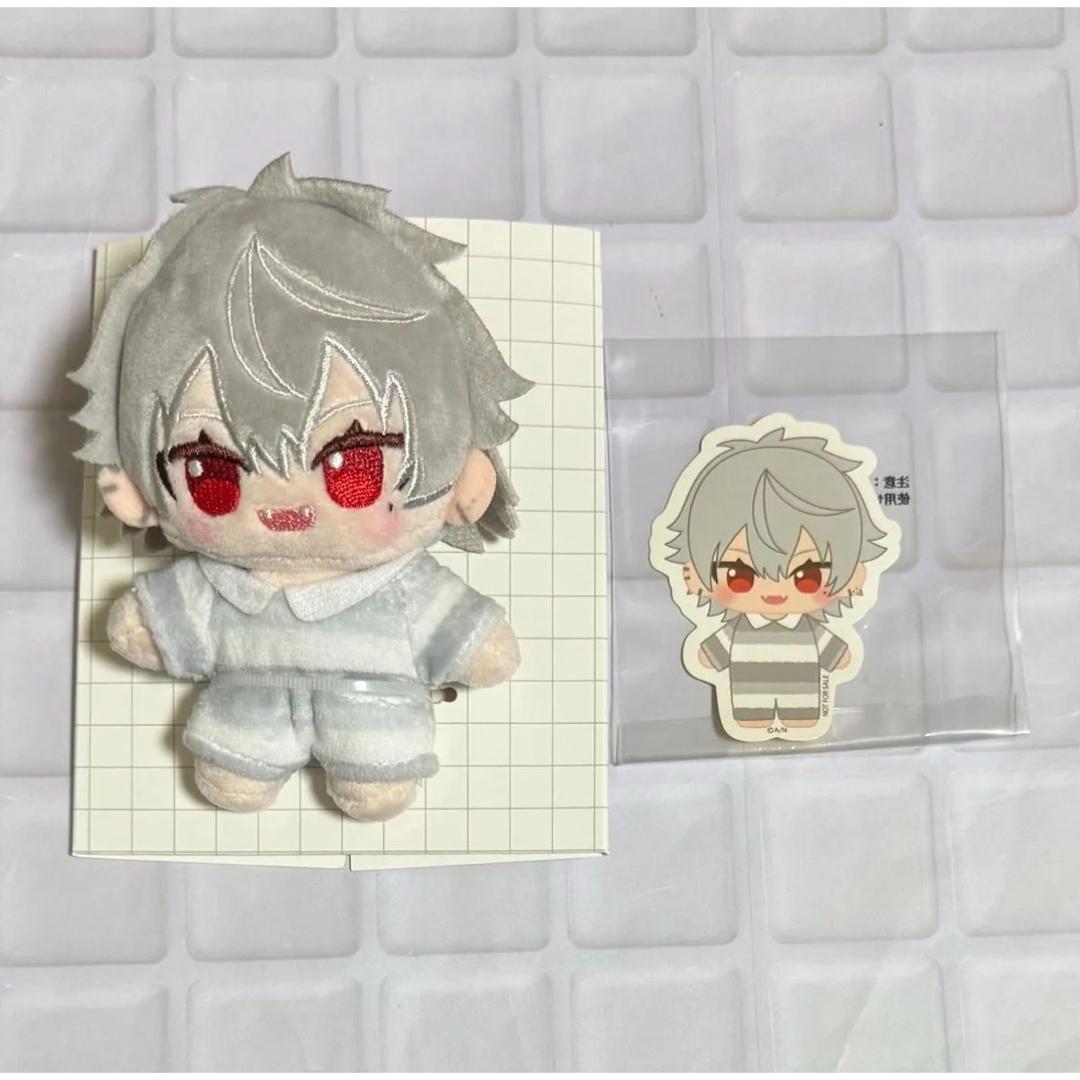 銀髪キャラクター ぬいぐるみ・ステッカーセット