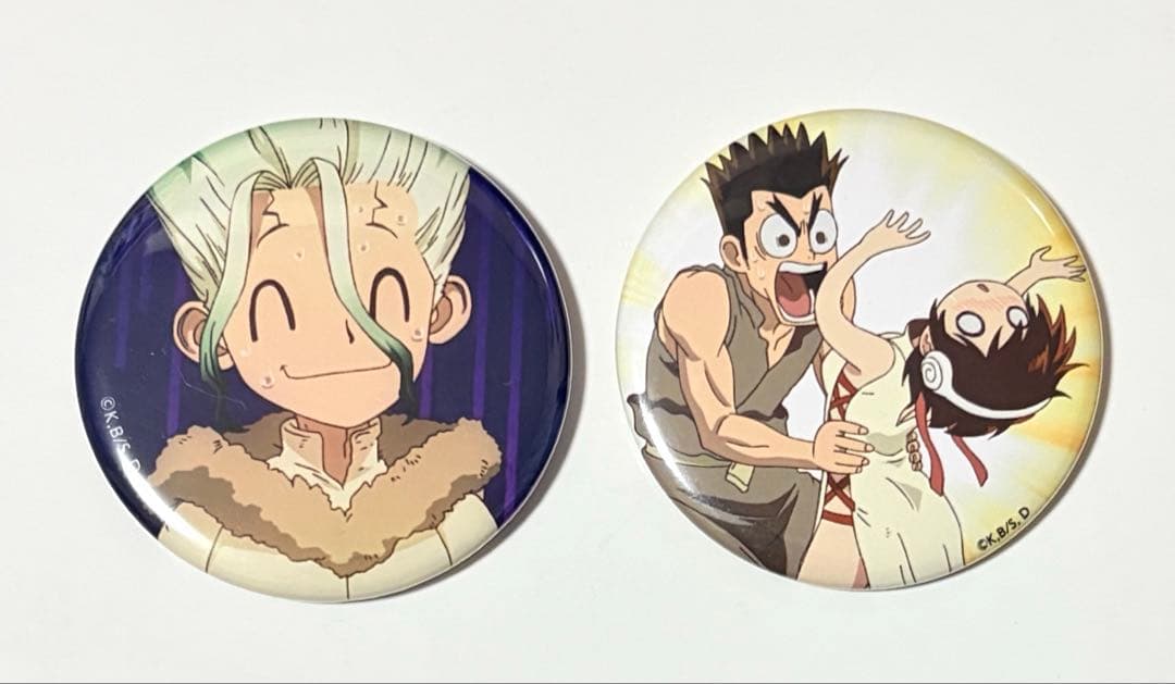 Dr.STONE 缶バッジ ユニーク 千空 杠 大樹