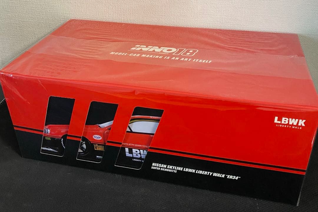 ミニカー INNO LB-ER34 NISSAN SKYLINE LBWK R34