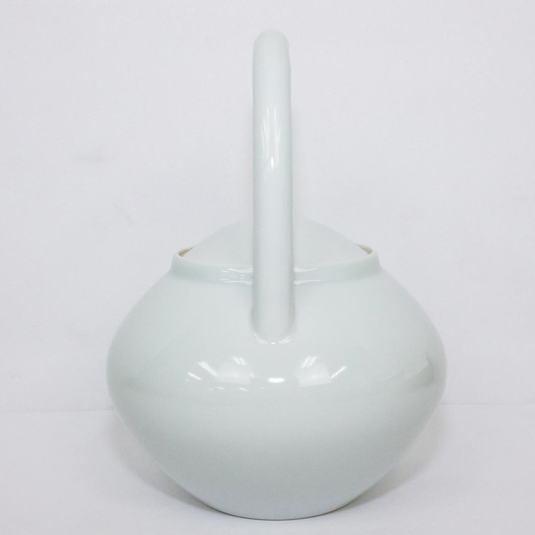 村田亀水造 白磁 急須 煎茶道具