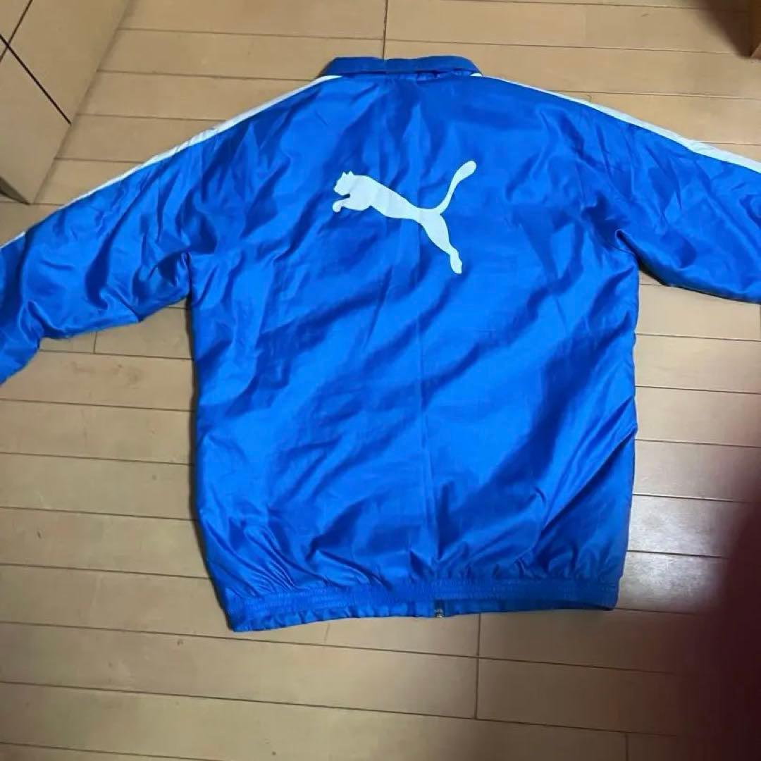 PUMA ピステ・ウィンドブレーカー XL 青 大津高校ウォーマー
