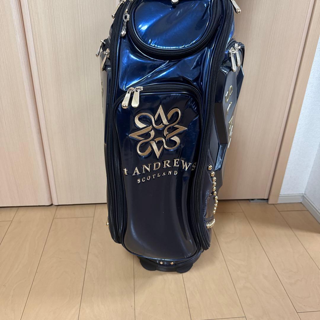 St Andrews セントアンドリュース ゴルフキャディバッグ 大型 青