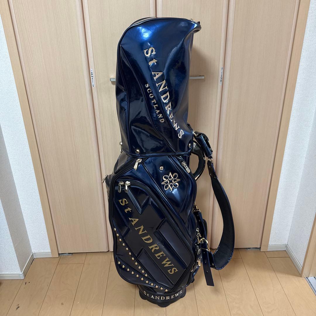 St Andrews セントアンドリュース ゴルフキャディバッグ 大型 青