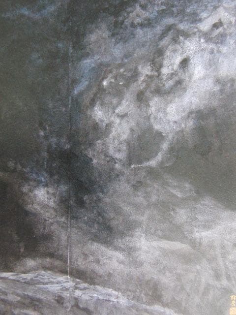 常岡幹彦、【絶寥】、希少な額装用画集より、新品額装付、状態良好