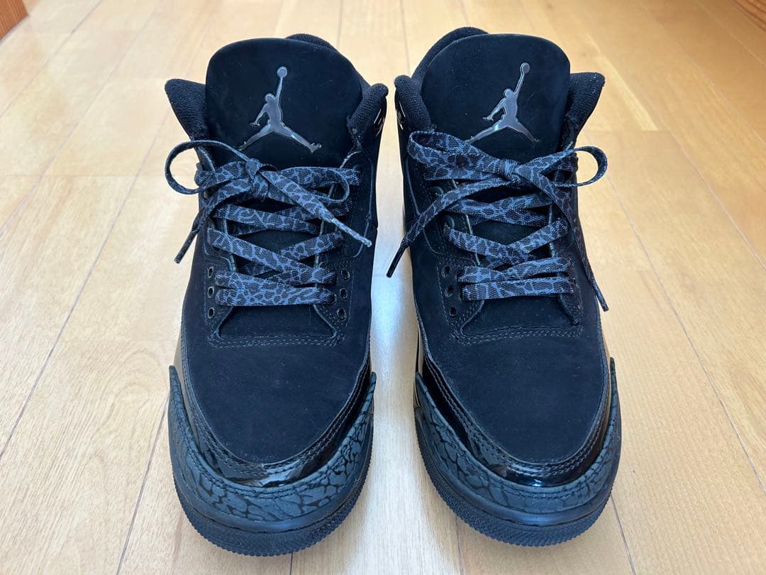 シューズ(男性用) NIKE AIR JORDAN 3 RETRO BLACK CAT 26.5cm