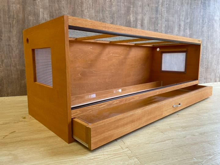ＦandＫ爬虫類木製ケージ　引き出し仕様　1200×450×450