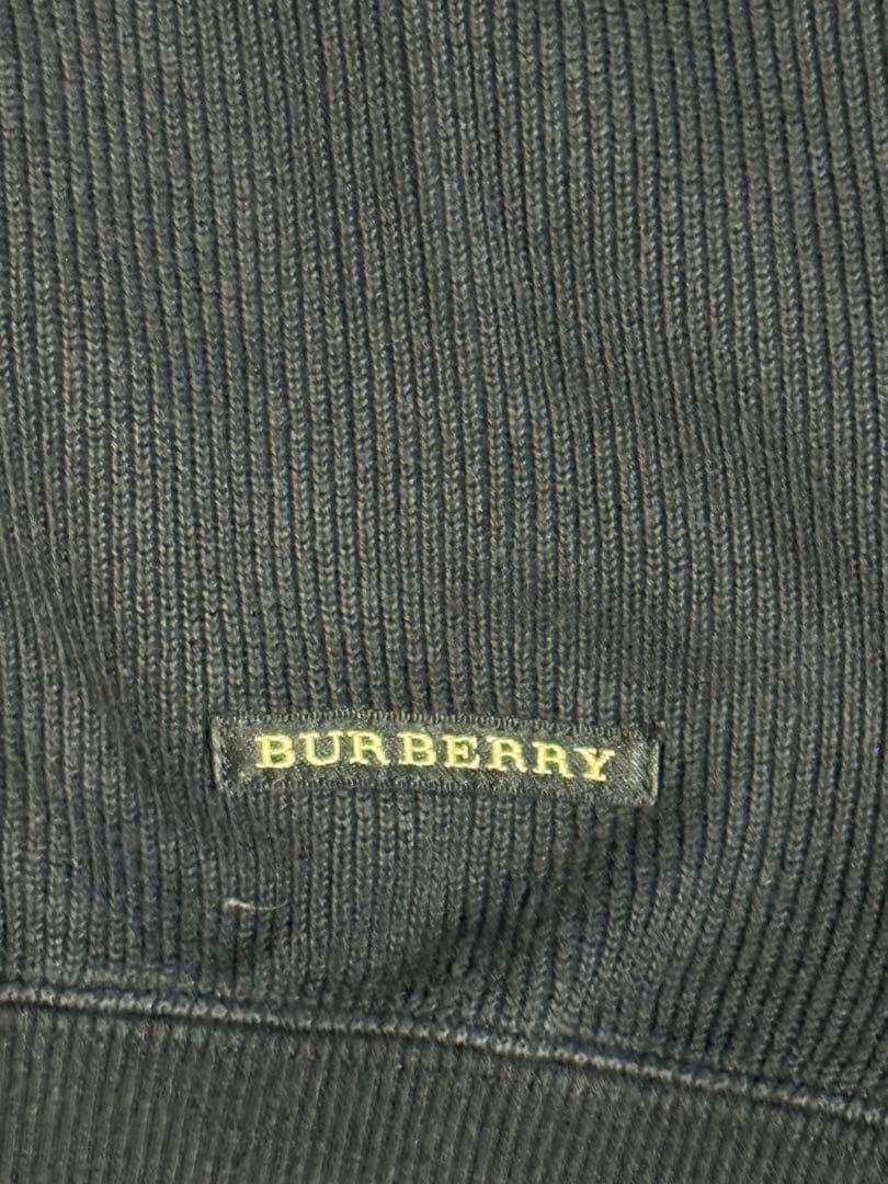 BURBERRY ブラック ハーフジップM 値下げ交渉受けます！