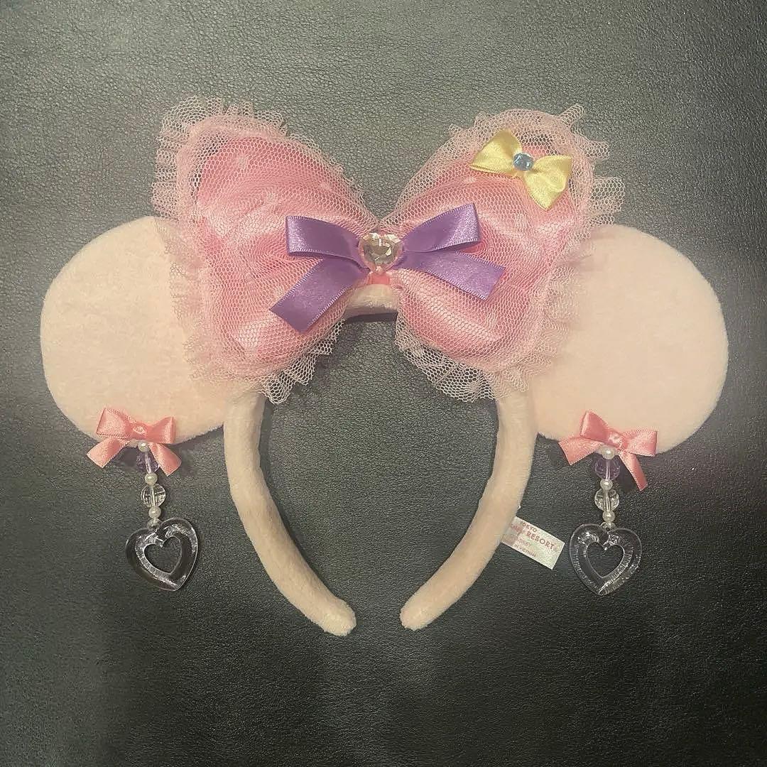 ミニー　イヤリング　カチューシャ　ピンク ディズニー