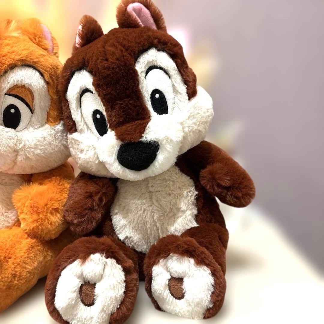 ディズニー　チップとデール　フラッフィープラッシー　ふわふわぬいぐるみ