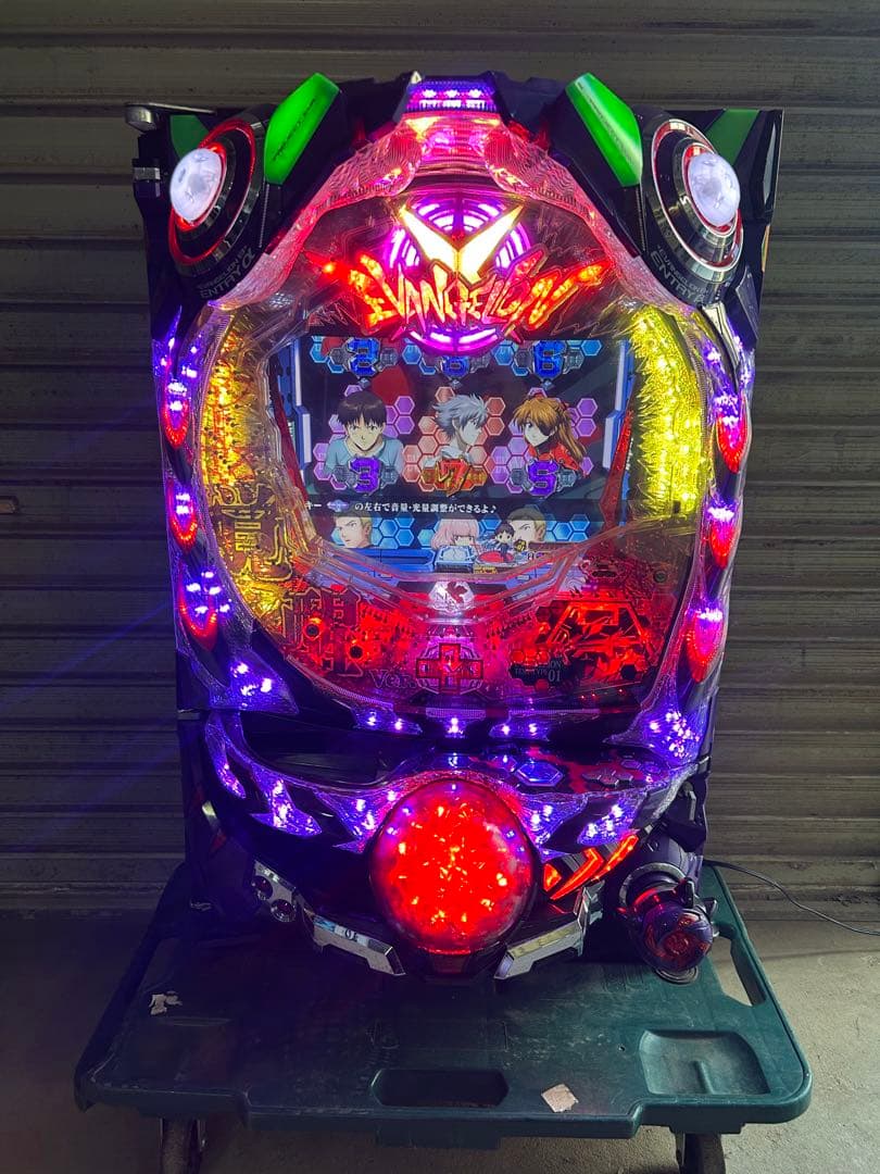ビスティ CRエヴァンゲリオン9W 1/390.1 パチンコ実機 玉循環機能付き