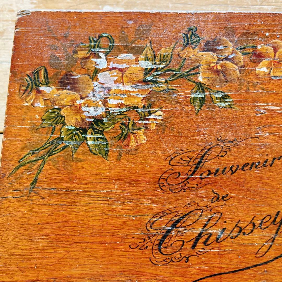 フランス　良いアンティーク感のウッドボックス